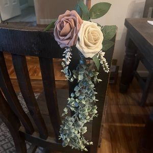 Ling moments aisle chair flowers